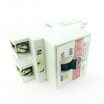 Wylex WSTM 100/2 WSTM100/2 100A 100 Amp 100mA Time Delayed RCD 2 Double Pole Circuit Breaker